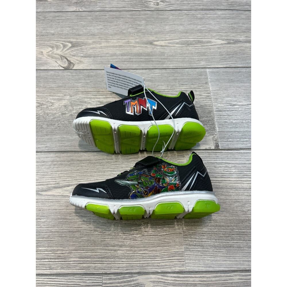 Teenage Mutant Ninja Turtles Nickelodeon Athletic Sneakers Black 10 NWT - Picture 3 of 5
